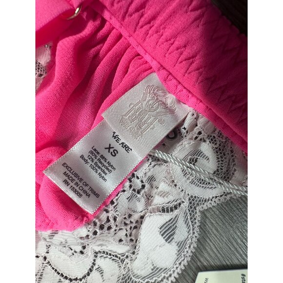 We Are HAH Bralette Free People On the Double Bubblegum Pink Lace NWT XS - Picture 6 of 8